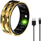 Smart Ring,Fitness Tracker Ring for Men/Women,Monitoring of Pedometer,Heart Rate,Blood Oxygen,Sleep Tracker,No App Subscription,Compatible with Android and iOS (Black,9#)