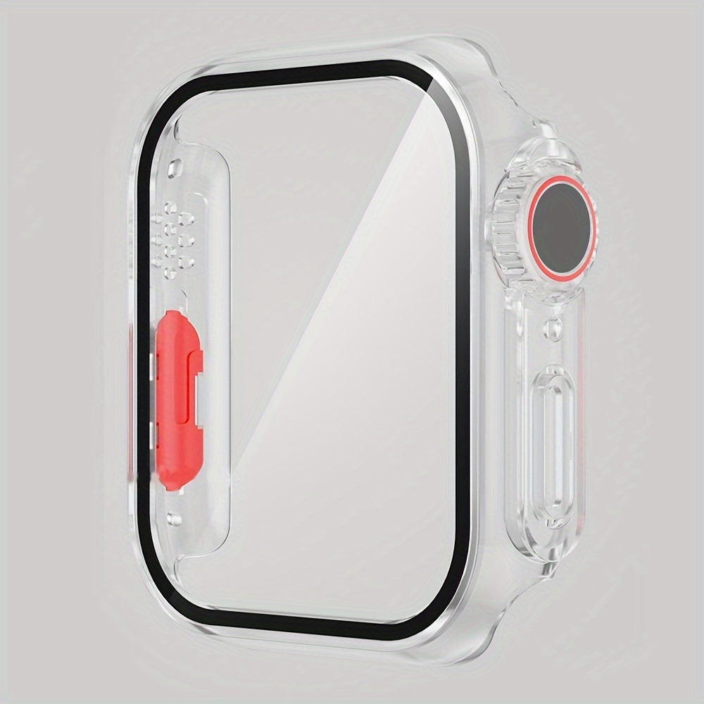 Change to Ultra Protective Case for iWatch 7 8 9 6 5 4 SE - Hard PC Cover with Built-in Tempered Glass Screen Protector - Ultra-Thin & Durable - For Men & Women - Suitable for Everyday Use - Perfect Gift for Tech Lovers