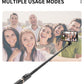 Portable Aluminum Alloy Phone Selfie Stick, Extendable Mobile Phone Tripod, Integrated Wireless Remote Hands Free Shooting For Apple IPhone And Android Smartphones 4''-7"