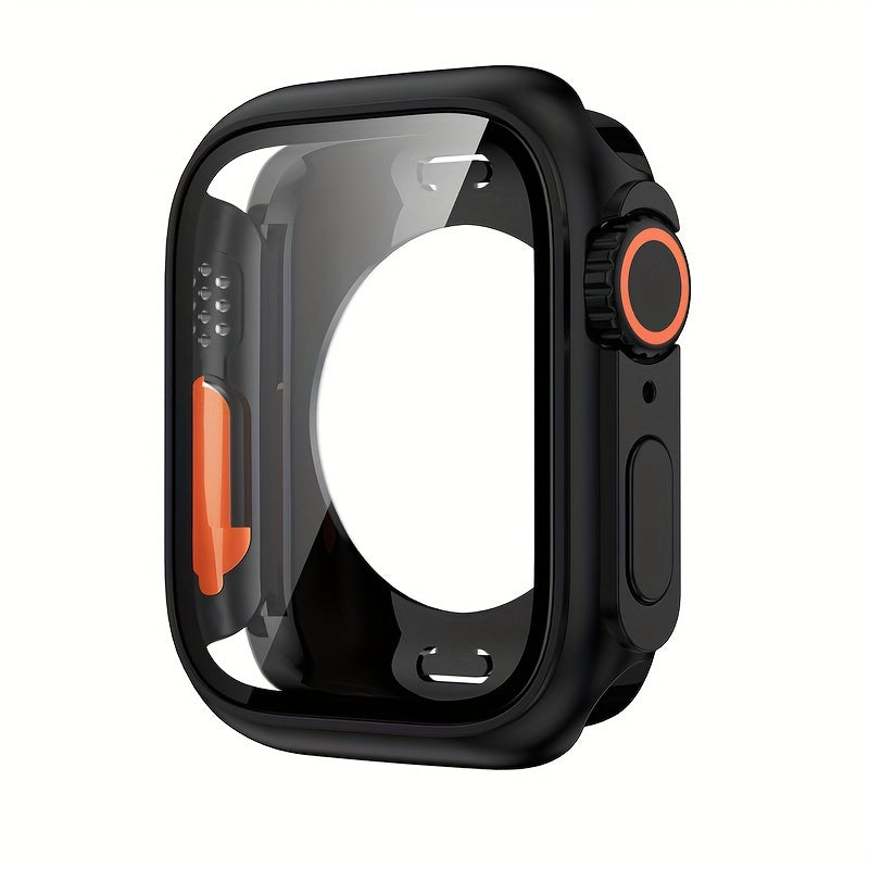For Apple Watch Series 9/8/7/6/5/4/SE 2 45mm 41mm 44mm 40mm Screen Protector Case -  Looks Like Ultra Protector Case - Front And Rear Cover Protector Case For Apple Watch 45mm (Titanium) - For Apple Watch Enthusiasts - Perfect Gift for Tech Lovers
