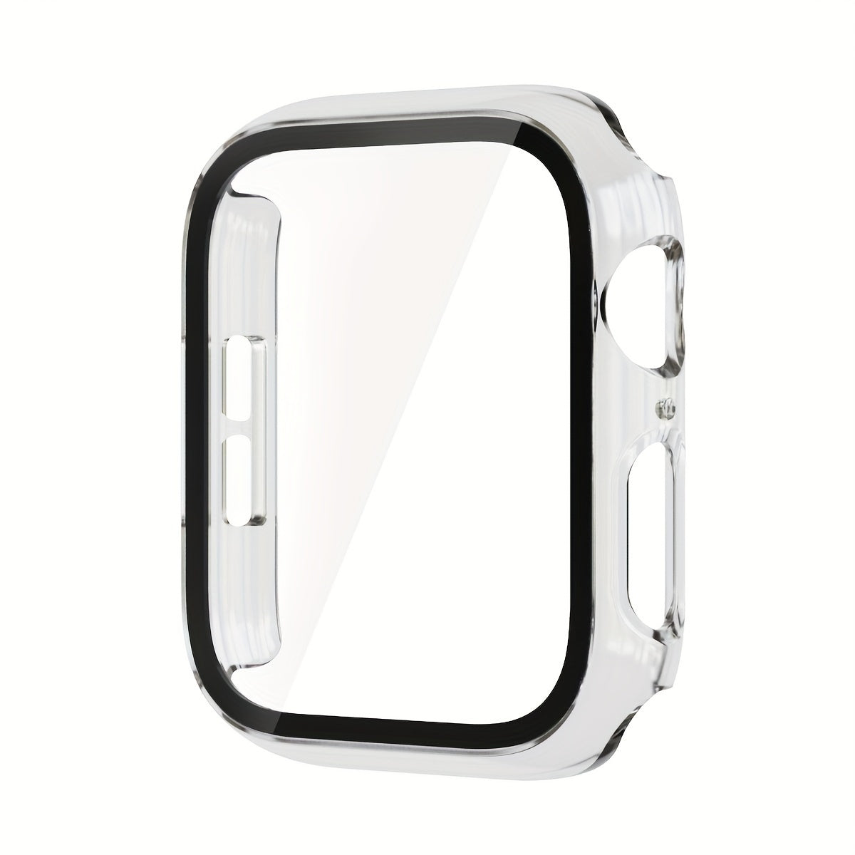 Glass  Case For Apple Watch 8 7 45mm 41mm 44mm 40mm Screen Protector PC Cover Bumper For IWatch Series 3 4 5 SE 6 Accessories