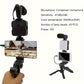 Professional Live Streaming Kit - Handheld Gimbal & Stabilizer with LED Light, Tripod, Microphone, and External Camera Connectors