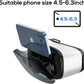 VR Headset for Phone, Compatible with iPhone Samsung and Android 3D Virtual Reality for Kids and Adults VR Goggles for Smartphone /4.5-6.3in Eyes Protected Anti-Blue HD Lenses