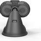DRIVER Car Cell Phone Holder Mount 2022 with Semiconductor Cooling Fan Secured Lock Device Hands Free and Compatible for iPhone 14 Pro Max 13 12 Samsung Galaxy Google Pixel 7 6 5 Android with 5G Black
