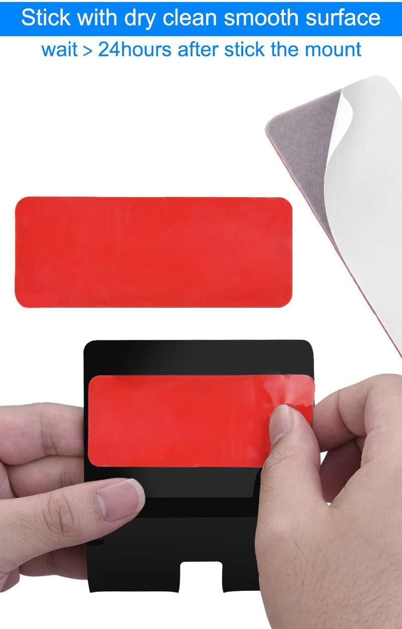 TXEsign Adhesive Wall Tablet Holder Mount Stand for Tablet Smartphones eReader Wall Holder Mount (Black)