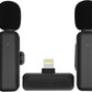2 Pack Wireless Mini Lavalier Lapel Microphone for iPhone,Android Phone(2 in 1) - 80ft Cordless Clip on Dual Mics with Noise Reduction 5H Working Time for Video Recording Vlogging, YouTube, Interview