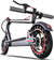 Electric Scooter Adults, Up to 22 Mph, 350W Motor Peak 500W, Foldable E-Scooter for Adults, Escooter Adults with App Control, Dual Syspension with Turn Signal Light, Dual Braking