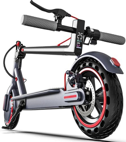 Electric Scooter Adults, Up to 22 Mph, 350W Motor Peak 500W, Foldable E-Scooter for Adults, Escooter Adults with App Control, Dual Syspension with Turn Signal Light, Dual Braking