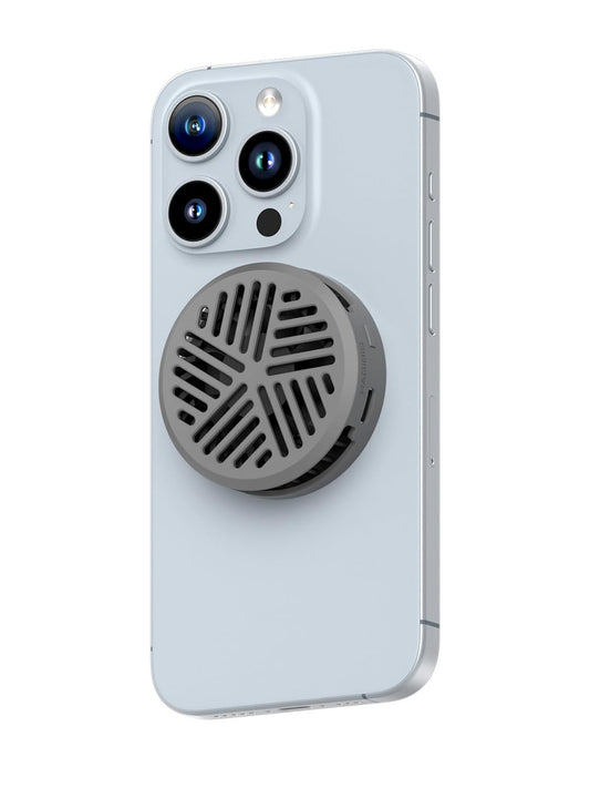 Hagibis Magnetic Cell Phone Cooler Ultrathin Cooling Fan Portable Lightweight Mobile Phone Radiator for iPhone 16 15 Pro Max, MagSafe Series, iPad Pro, Android, Tablet (Grey)