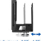 Monzlteck Adjustable Small Device Wall Mount Holder for Apple TV,ROKU,Router,Modem and Other Media Players