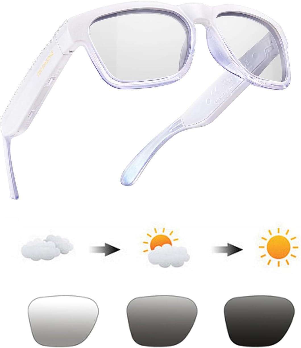 OhO Smart Glasses, Audio Glasses With Bluetooth Speaker,Reading Glasses With Voice Control and Open Ear,(Men/Women)