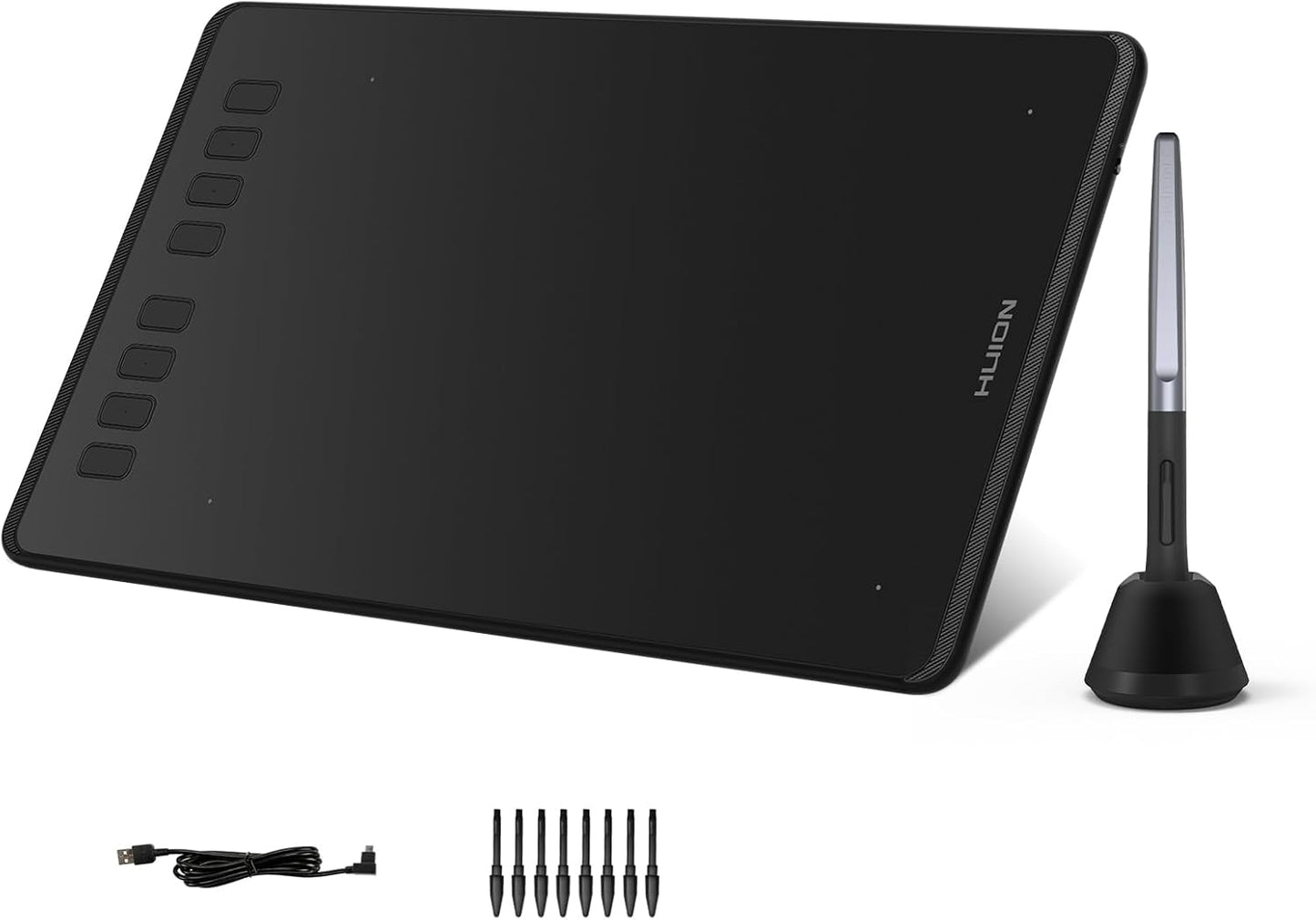 HUION Inspiroy H640P Drawing Tablet, 6x4 inch Art Tablet with Battery-Free Stylus, 8192 Pen Pressure, 6 Hot Keys, Graphics Tablet for Drawing, Writing, Design, Teaching, Work with Mac, PC &amp; Mobile