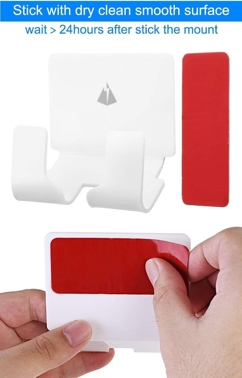 TXEsign Adhesive Wall Tablet Holder Mount Stand for Tablet Smartphones eReader Wall Holder Mount (Black)