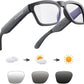 OhO Smart Glasses,Safety Glasses with Bluetooth Speaker,Indoor/Outdoor UV Protection and Voice Control,Unisex(Blue Light Lens)