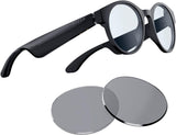 Razer Anzu Smart Glasses: Blue Light Filtering &amp; Polarized Sunglass Lenses - Low Latency Audio - Built-in Mic &amp; Speakers - Touch &amp; Voice Assistant Compatible - 5hrs Battery - Rectangle/Small
