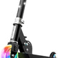 Jetson 2-Wheel Light-Up Kick Scooter, Light Up Deck and Wheels, Height Adjustable Handlebar, Rear Brake, Easy-Folding Mechanism, 4 or 6 inch wheels