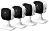 TP-Link Tapo 2K Security Camera for Baby Monitor, Dog Camera w/Motion Detection, 2-Way Audio Siren, Night Vision, Cloud &amp; SD Card Storage, Works w/Alexa &amp; Google Home, 4-Pack (Tapo C110P4)