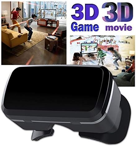 VR Headset for Samsung and Android Phones - Anti-Blue Eyes Protected HD Lenses, VR Goggles for All Smartphone /4.7-6.0in (Black) (with Handle)