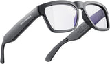 OhO Smart Glasses,Safety Glasses with Bluetooth Speaker,Indoor/Outdoor UV Protection and Voice Control,Unisex(Blue Light Lens)