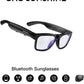 OhO Smart Glasses,Safety Glasses with Bluetooth Speaker,Indoor/Outdoor UV Protection and Voice Control,Unisex(Blue Light Lens)