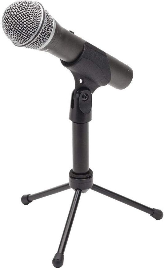 Samson Technologies Q2U USB/XLR Dynamic Microphone Recording and Podcasting Pack (Includes Mic Clip, Desktop Stand, Windscreen and Cables), Silver