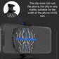 Phone Cooler for Tiktok Live Streaming, Mobile Gaming.Fast Cooling Cell Phone Refrigerator with Customized RGB Lighting, LED Temperature Display