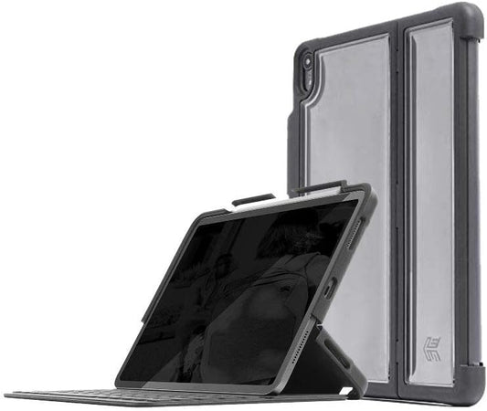 STM Dux Shell, Sleek case for Apple iPad Pro 11 Supports Apple Keyboard Folio - Black (stm-222-221JV-01)