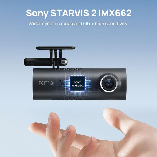 70mai Dash Cam M310, 1296P QHD, Built in WiFi Smart Dash Camera for Cars, 130° Wide-Angle FOV, WDR, Night Vision, iOS/Android Mobile App, Loop Recording, Parking Monitor, Time-Lapse