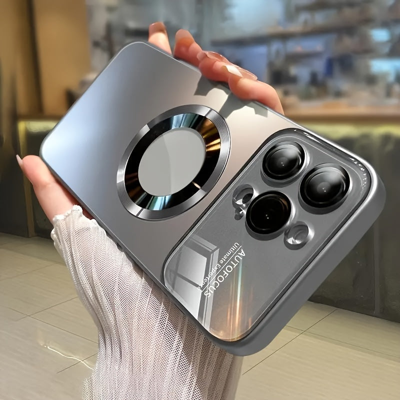 Luxury Matte Magnetic Wireless Charging Phone Case