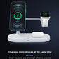 TIMESS-5 in 1 Magnetic Wireless Charger Stand, 15W Qi Fast Charging Dock Station Holder LED Night Light Compatible with iPhone 15/14/13/12 Pro Max Mini, Apple Watch 9/8/7/SE/6/5/4/3/2, AirPods 3/2/Pro