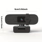 Plug & Play 4K Webcam with Auto-Zoom, Remote Control, Privacy Cover, and Built-in Mic for PC/Laptop - Ideal for Video Calls & Conferencing