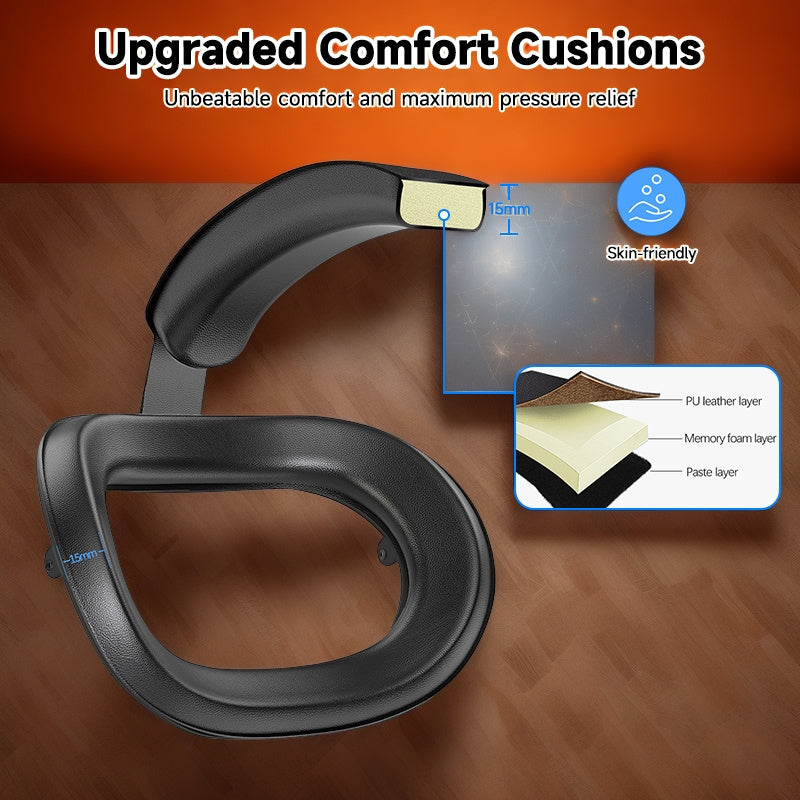 Meta Quest 3S VR Headset with One-Click Adjustable Fit, Enhanced Comfort & Support, Quick Swap Design, Ergonomic Padded Accessories, Extended Wear Time - Secure Straps Included