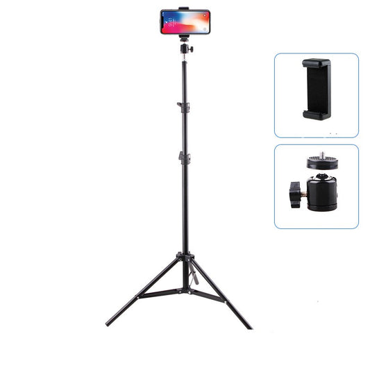 82.67in Lightweight Phone Tripod, Extendable Selfie Stick Tripod Stand With Cell Phone Holder & Carry Bag For Video Recording/Photography/Live Streaming Camera Tripod For Women, live Streaming