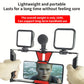 Professional Smartphone Stabilizer Gimbal - Handheld & Tripod Mount, Smooth Video Shooting, Portable Black Phone Frame, ABS Material, Non-Waterproof