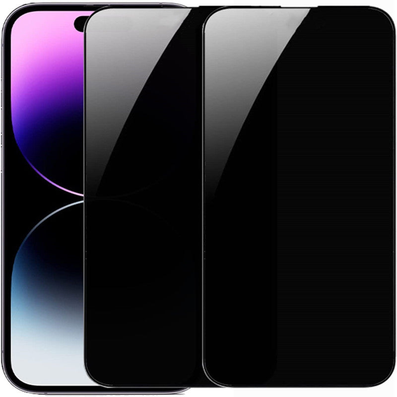 2pcs Apple anti-peeping peeking tempered film, suitable for all iPhone series 14 Pro Max Plus 13 12 11 XS XR Mini