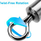 Siasky Fishing Swivels, 200pcs Barrel Swivels Fishing Stainless Steel Swivel Fishing for Saltwater Freshwater Fishing