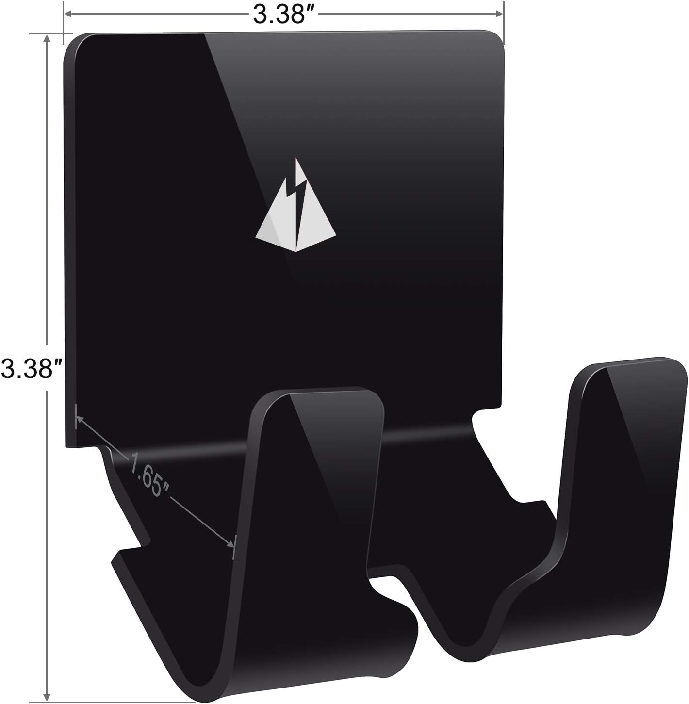 TXEsign Adhesive Wall Tablet Holder Mount Stand for Tablet Smartphones eReader Wall Holder Mount (Black)