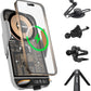 SPLACH Zippy Wireless Charging Phone Holder, Hook-Type/clamp-Style Vent Mount, Invisible Mount, Tripod, auto-Sensor Phone Holder, Compatible with iPhone Samsung Google and All 4.7&#39;&#39;-6.8&#39;&#39; Phones