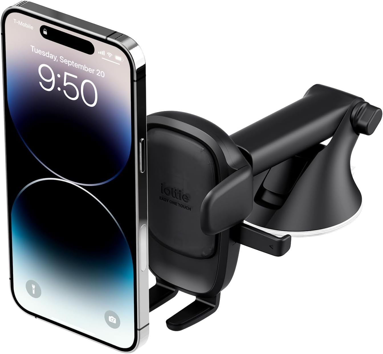 iOttie Easy One Touch 6 Universal Car Mount Dashboard &amp; Windshield Suction Cup Phone Holder for iPhone Samsung, Google, All Smartphones