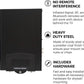 HumanCentric Cable Box Mount and Modem Mount, Adjustable Wall Mount for Small and Wide Devices Like Cable Boxes, Modems, DVD Players, Streaming Media Devices, Mount on The Wall Behind TV