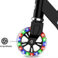 Jetson 2-Wheel Light-Up Kick Scooter, Light Up Deck and Wheels, Height Adjustable Handlebar, Rear Brake, Easy-Folding Mechanism, 4 or 6 inch wheels