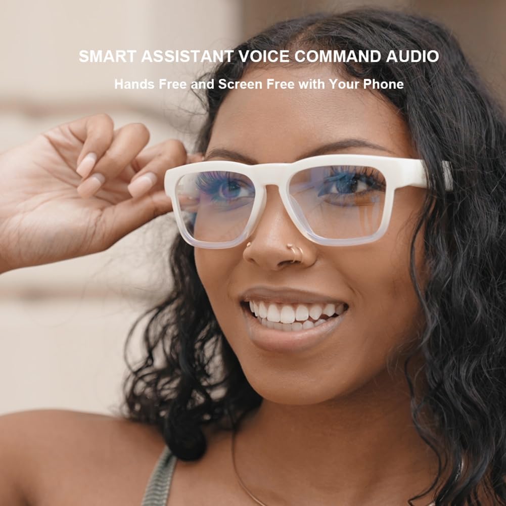OhO Smart Glasses, Audio Glasses With Bluetooth Speaker,Reading Glasses With Voice Control and Open Ear,(Men/Women)