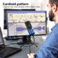 FIFINE USB Microphone, Metal Condenser Recording Microphone for Laptop MAC or Windows Cardioid Studio Recording Vocals, Voice Overs,Streaming Broadcast and YouTube Videos-K669B