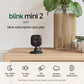 Blink Mini 2 (newest model), Plug-in smart security camera, HD night view in color, built-in spotlight, two-way audio, motion detection, Works with Alexa (White)