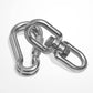 2 1 Heavy Duty 304 Stainless Steel Swivel Ring Double Ended Swivel Eye Hook with SUS304 Snap Hooks for Web Tree Swing, Swing Spinner Hanger, Reliable and Safe (M8)