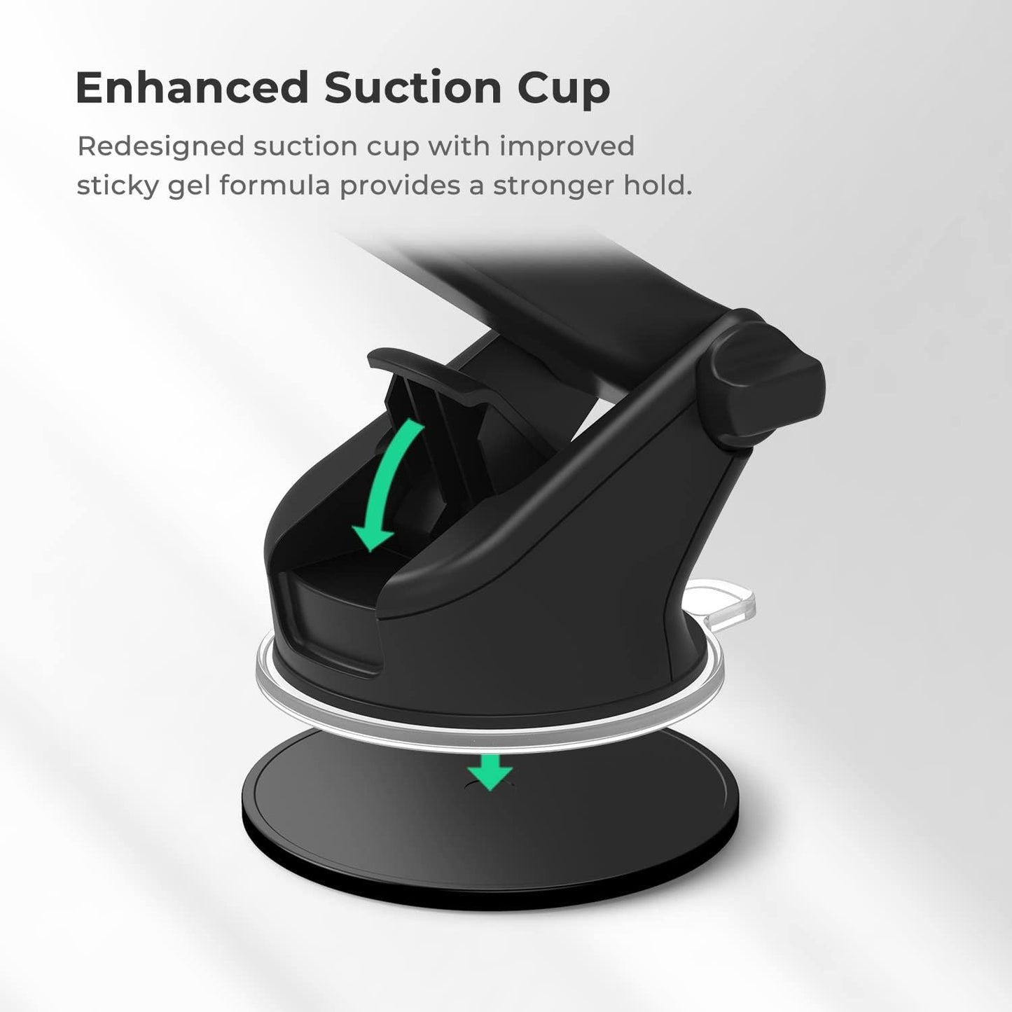 iOttie Easy One Touch 6 Universal Car Mount Dashboard &amp; Windshield Suction Cup Phone Holder for iPhone Samsung, Google, All Smartphones