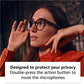 Amazon Echo Frames (3rd Gen)   Echo Pop | Smart glasses with Alexa | Round frames in Blue Tortoise with prescription ready lenses