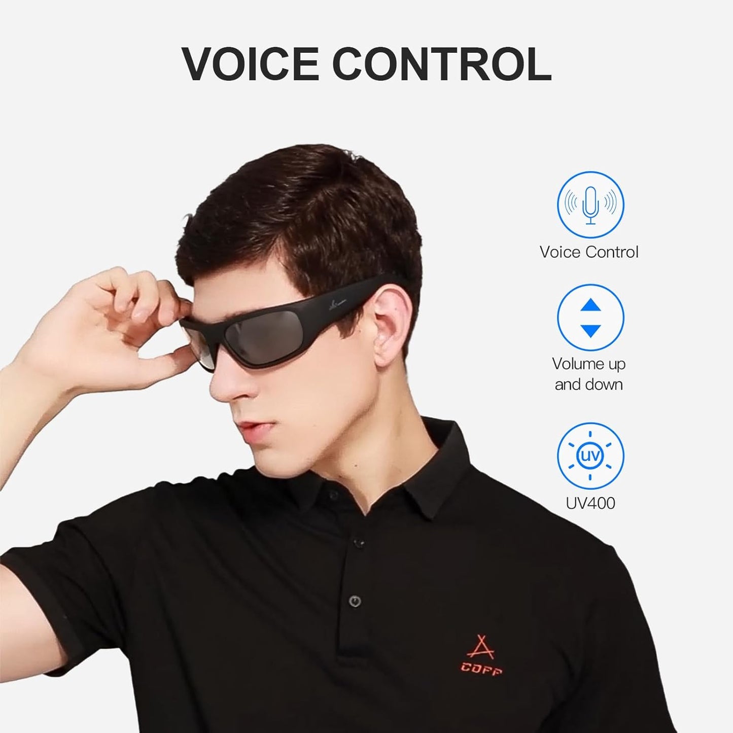 OhO Smart Glasses, Audio Glasses With Bluetooth Speaker,Reading Glasses With Voice Control and Open Ear,(Men/Women)
