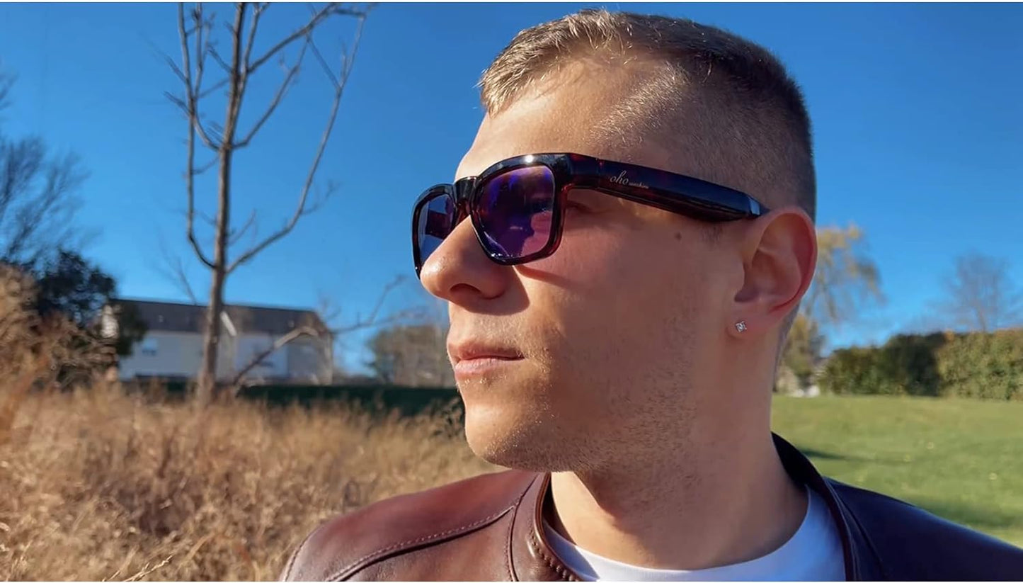 OhO Smart Glasses, Audio Glasses With Bluetooth Speaker,Reading Glasses With Voice Control and Open Ear,(Men/Women)