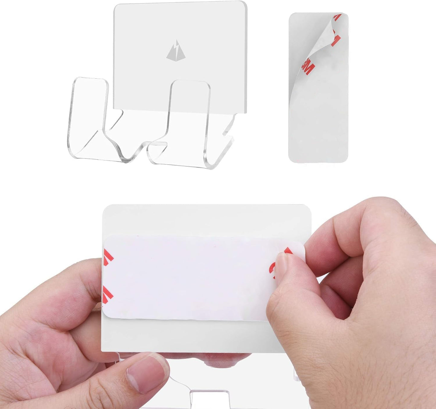 TXEsign Adhesive Wall Tablet Holder Mount Stand for Tablet Smartphones eReader Wall Holder Mount (Black)